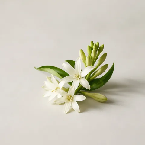 Clear Yellow-Green Light White Flower