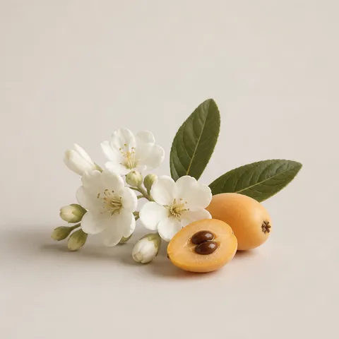Biwa Flower and Fruit