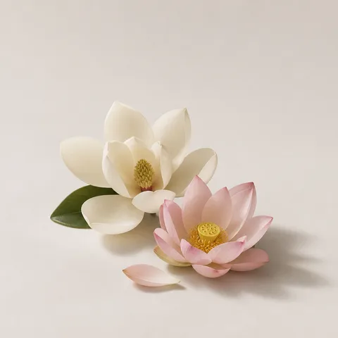 Sicilian Magnolia and Chinese Lotus