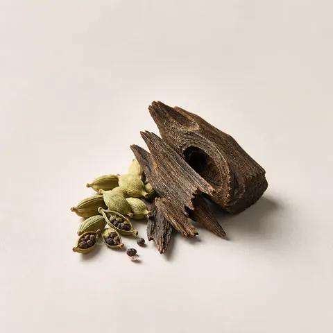 Himalayan Cardamom and Cambodian Oudh.
