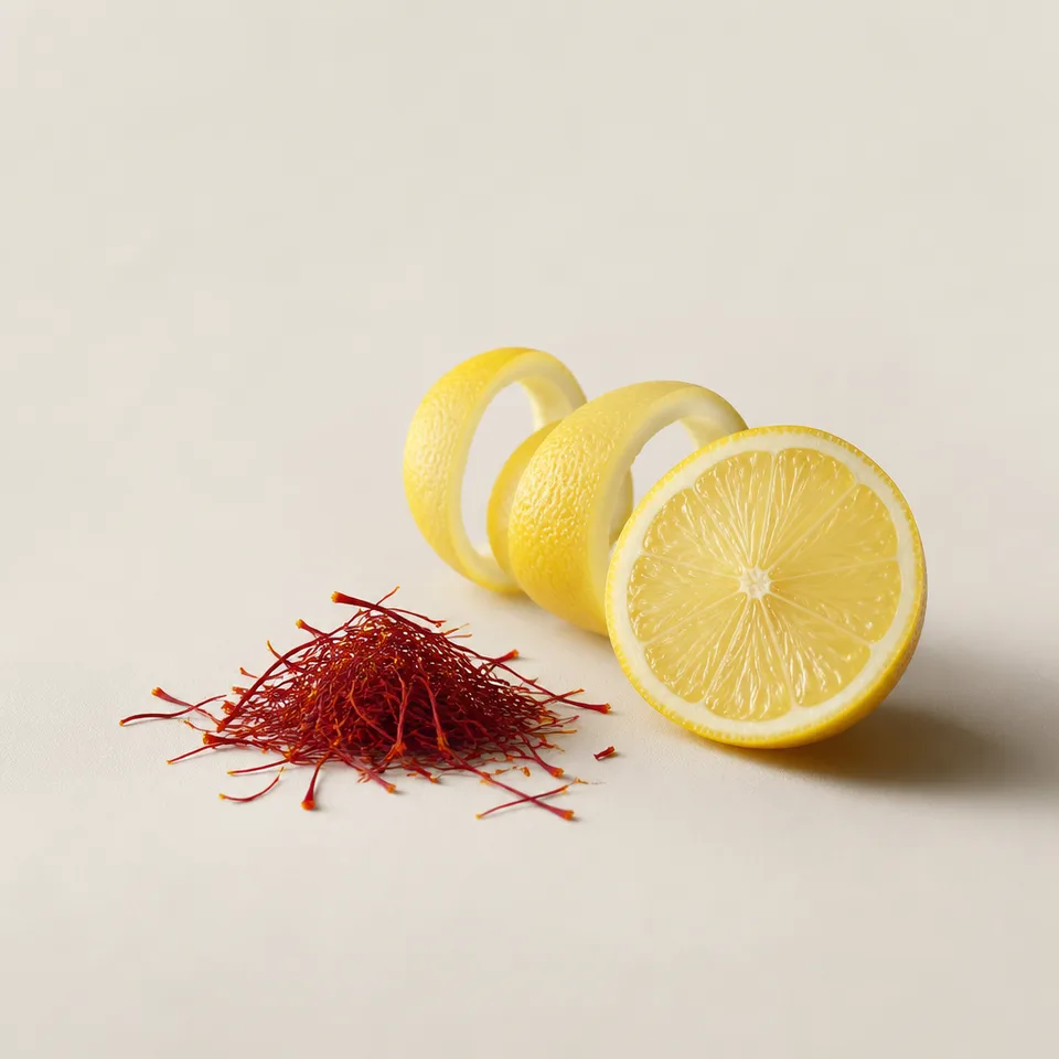 Iranian Saffron and Sorrento Lemon