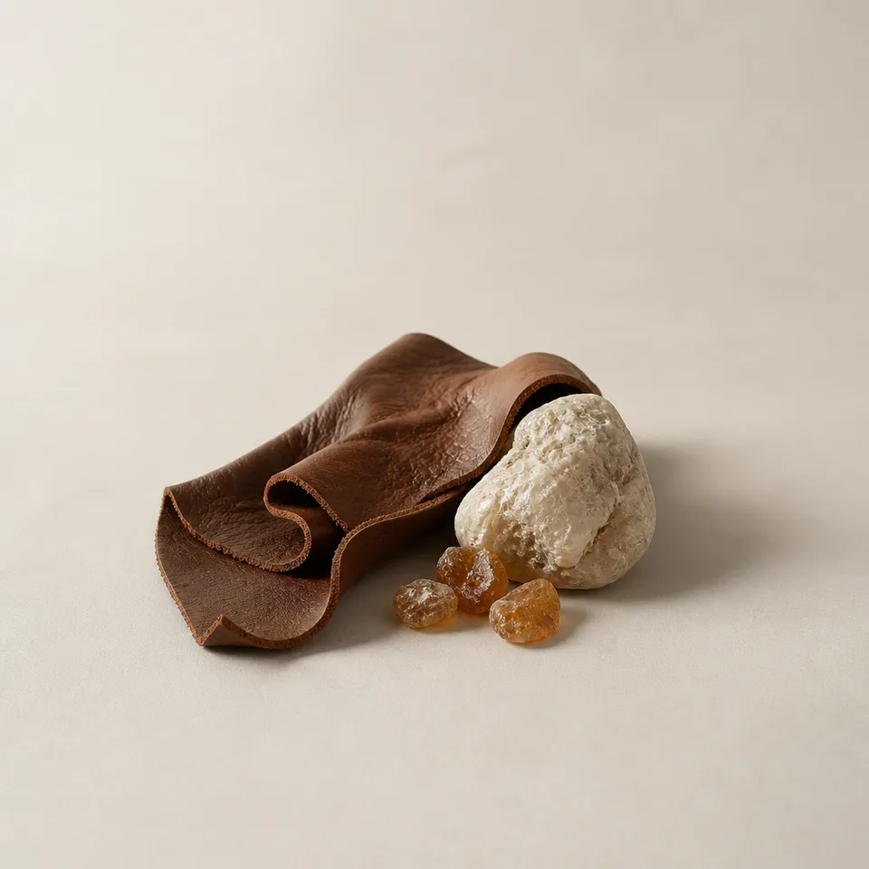Italian Leather and Ambergris