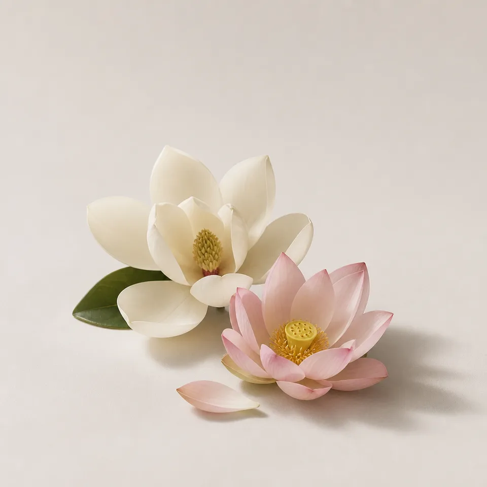 Sicilian Magnolia and Chinese Lotus