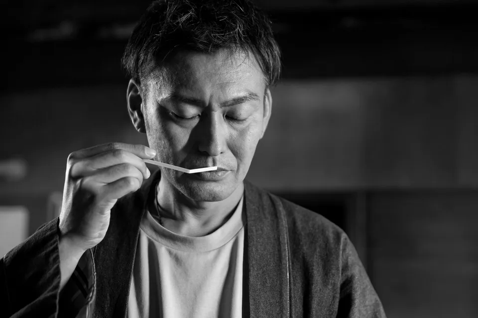 調香中の清水篤