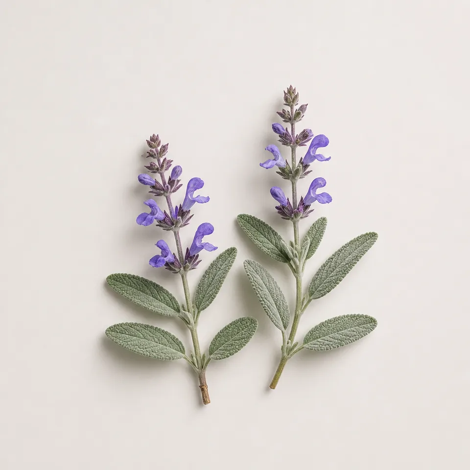 Spanish Sage — representative note illustration